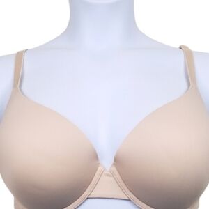 VS PINK Wear Everywhere Push-Up Light Nude Bra Size 36DD